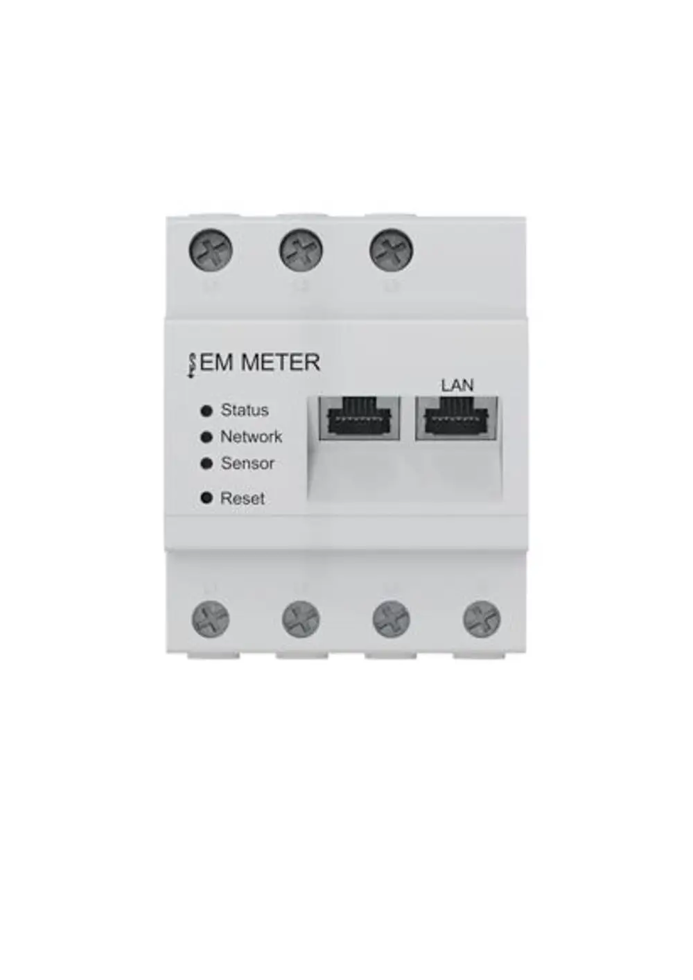 EM Meter von STIEBEL ELTRON zur Messung von Energie mit Statusanzeige und LAN-Anschluss.